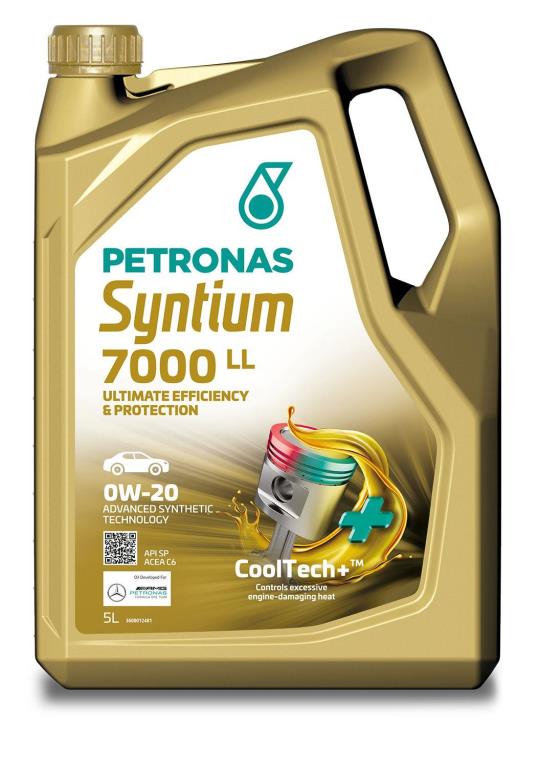 Aceite de motor (Aceite motor) PETRONAS SYNTIUM 7000 LL 0W-20  5L - ref. 70719M12EU
